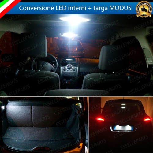 Led interni + Targa Renault Modus
