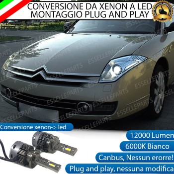 Coppia Lampade D2S Led Da Xenon a LED 12000 Lumen 6000K CITROEN C6