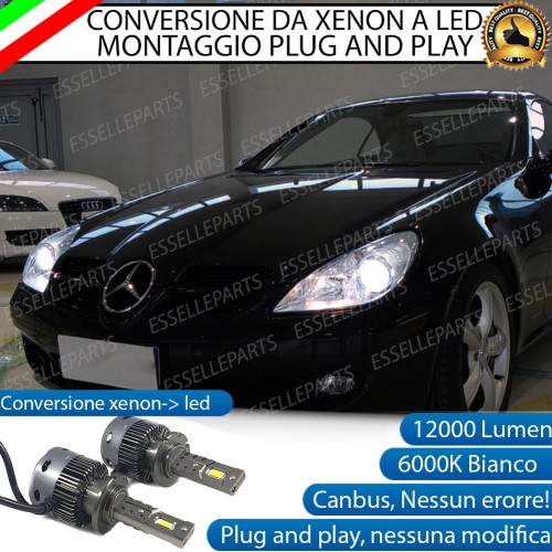Coppia Lampade D2S Led Da Xenon a LED 12000 Lumen 6000K MERCEDES SLK R171