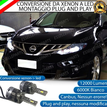 Coppia Lampade D2S Led Da Xenon a LED 12000 Lumen 6000K NISSAN MURANO MK2
