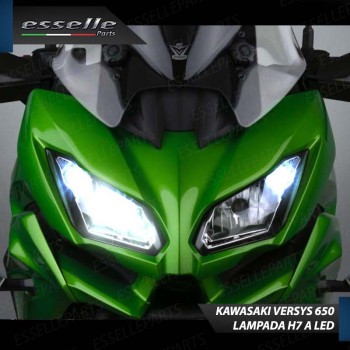 Lampada H7 LED 3000 Lumen per Anabbagliante KAWASAKI Versys 650 2015-2016 Grand Tourer ABS