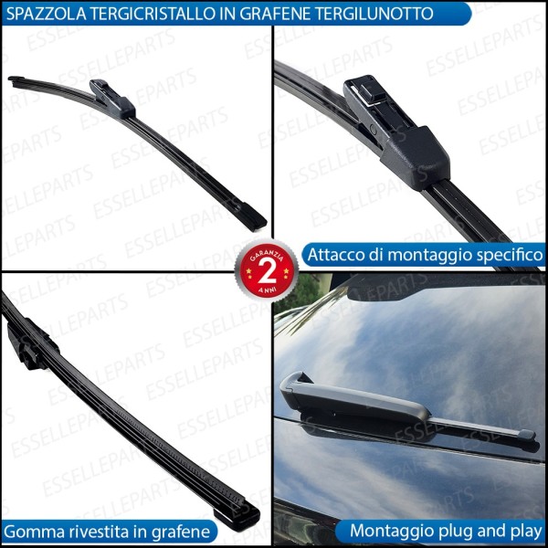 Per Modelli COMBI - Kit Spazzola Tergilunotto Posteriore per Skoda Fabia 3