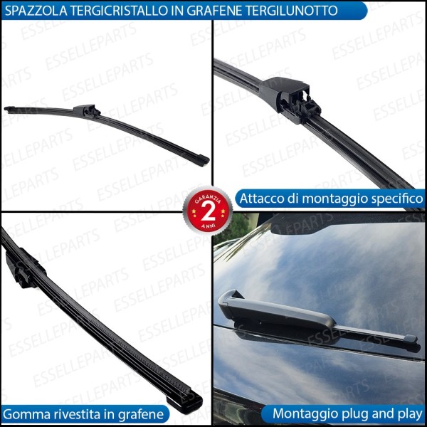 Kit Spazzola Tergilunotto Posteriore per Seat Leon 2 (1P)