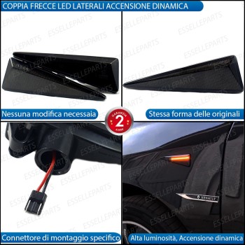 Placchette Dinamiche Nere fumè Laterali per frecce specifiche per RENAULT ESPACE IV