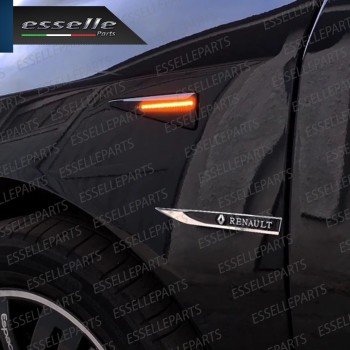 Placchette Dinamiche Nere fumè Laterali per frecce specifiche per RENAULT MEGANE II