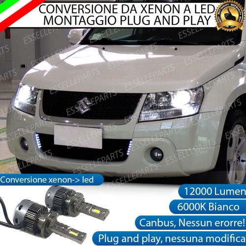 Coppia Lampade D2S Led Da Xenon a LED 12000 Lumen 6000K SUZUKI GRAN VITARA MK2