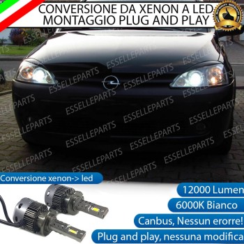 Coppia Lampade D2S Led Da Xenon a LED 12000 Lumen 6000K OPEL CORSA C Coppia Lampade D2S Led Da Xenon a LED 12000 Lumen 6000K OPEL CORSA C