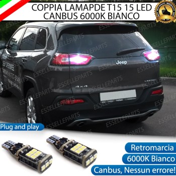 Luci Retromarcia 1200 LUMEN T15 W16W CANBUS 3.0 NO ERROR