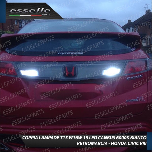 Luci Retromarcia 1200 LUMEN T15 W16W CANBUS 3.0 NO ERROR