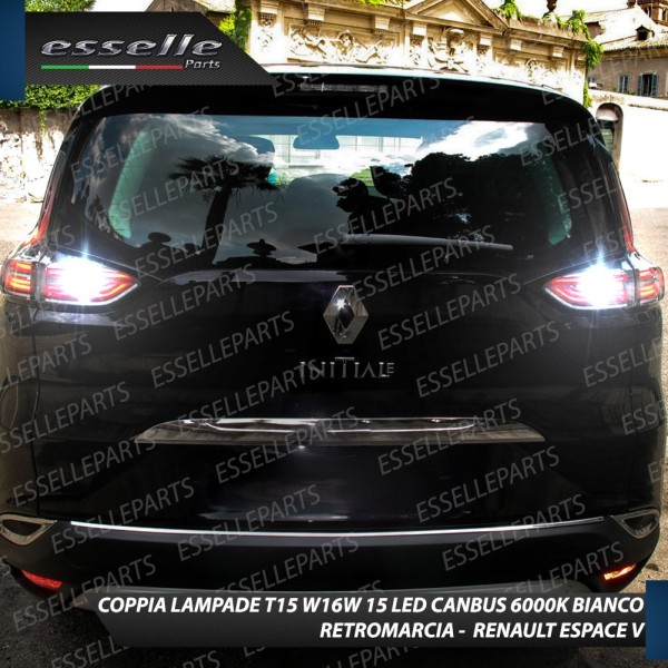 Luci Retromarcia a LED RENAULT ESPACE V 1200 LM T15 CANBUS