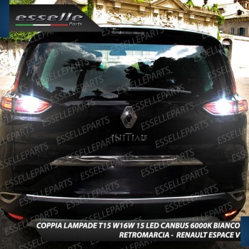 Luci Retromarcia a LED RENAULT ESPACE V 1200 LM T15 CANBUS