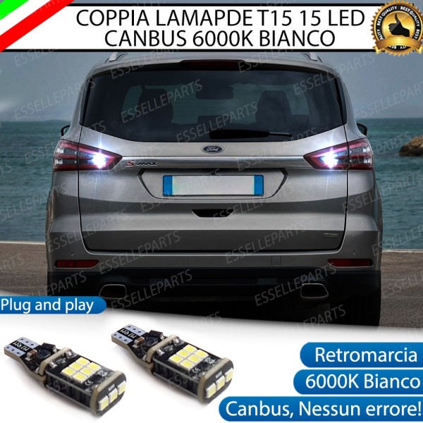 Luci Retromarcia 1200 LUMEN T15 W16W CANBUS 3.0 NO ERROR