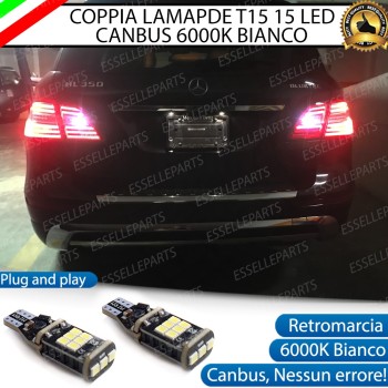 Luci Retromarcia a LED MERCEDES ML W166 1200 LM T15 CANBUS