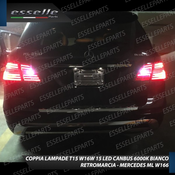 Luci Retromarcia a LED MERCEDES ML W166 1200 LM T15 CANBUS