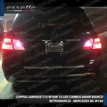 Luci Retromarcia a LED MERCEDES ML W166 1200 LM T15 CANBUS