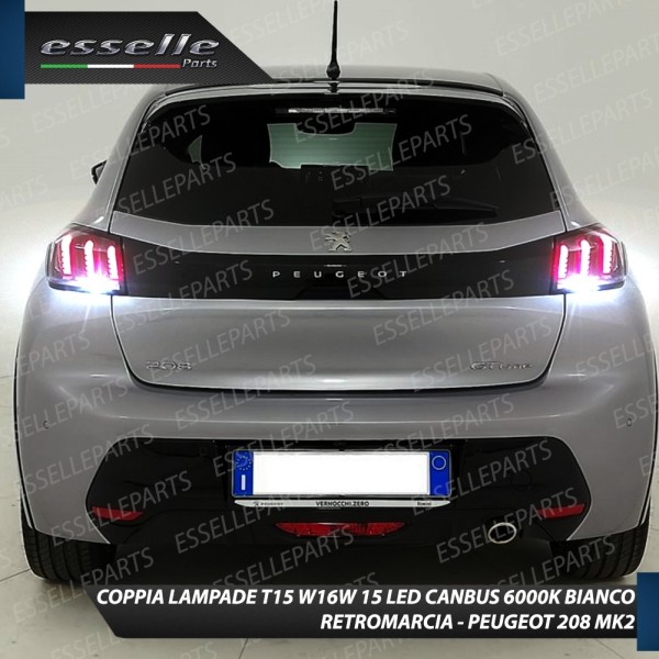 Luci Retromarcia a LED PEUGEOT 208 II 1200 LM T15 CANBUS