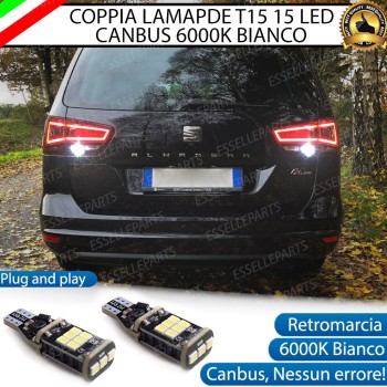 Luci Retromarcia 1200 LUMEN T15 W16W CANBUS 3.0 NO ERROR