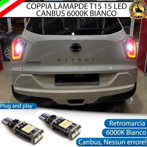 Luci Retromarcia 1200 LUMEN T15 W16W CANBUS 3.0 NO ERROR