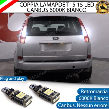 Luci Retromarcia FORD C-MAX I 1200 LUMEN T15 W16W CANBUS 3.0 NO ERROR