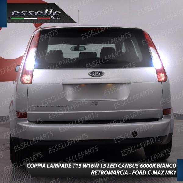 Luci Retromarcia FORD C-MAX I 1200 LUMEN T15 W16W CANBUS 3.0 NO ERROR