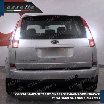 Luci Retromarcia FORD C-MAX I 1200 LUMEN T15 W16W CANBUS 3.0 NO ERROR