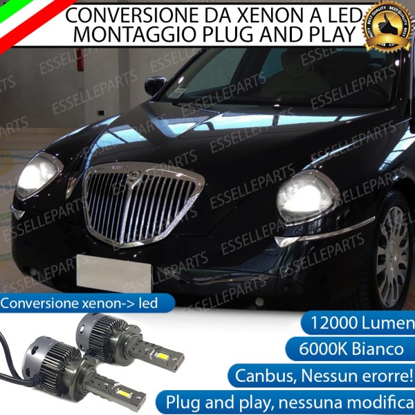 Coppia Lampade D2S Led Da Xenon a LED 12000 Lumen 6000K LANCIA THESIS