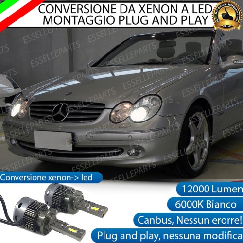 Coppia Lampade D2S Led Da Xenon a LED 12000 Lumen 6000K MERCEDES CLK W209