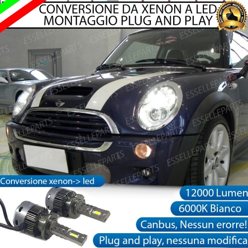 Coppia Lampade D2S Led Da Xenon a LED 12000 Lumen 6000K MINI R50 R53