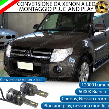 Conversione D2S Led Da Xenon a LED 12000 Lumen 6000K MITSUBISHI PAJERO MK4 FINO AL 03/2013 Conversione D2S Led Da Xenon a LED 12000 Lumen 6000K MITSUBISHI PAJERO MK4 FINO AL 03/2013