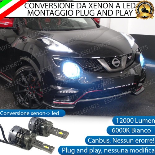 Coppia Lampade D2S Led Da Xenon a LED 12000 Lumen 6000K NISSAN JUKE