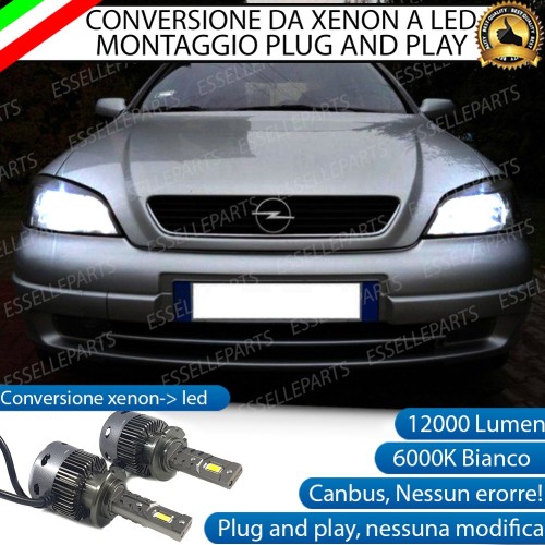Coppia Lampade D2S Led Da Xenon a LED 12000 Lumen 6000K OPEL ASTRA G