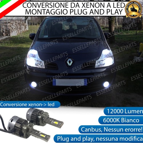 Coppia Lampade D2S Led Da Xenon a LED 12000 Lumen 6000K RENAULT MODUS