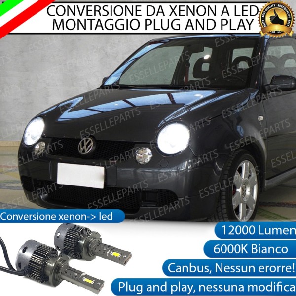 Coppia Lampade D2S Led Da Xenon a LED 12000 Lumen 6000K VOLKSWAGEN LUPO