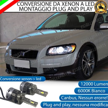 Conversione D2S Led Da Xenon a LED 12000 Lumen 6000K VOLVO C70 2 FINO AL 2009 Conversione D2S Led Da Xenon a LED 12000 Lumen 6000K VOLVO C70 2 FINO AL 2009