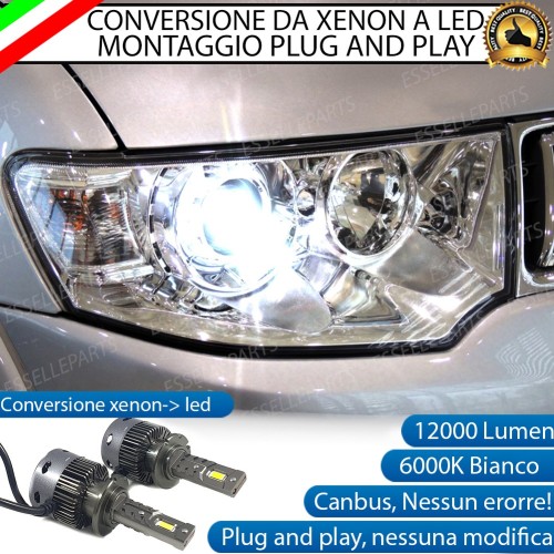 Coppia Lampade D2S Led Da Xenon a LED 12000 Lumen 6000K MITSUBISHI PAJERO SPORT MK2