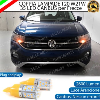 Coppia Frecce Anteriori PY21W 35 LED Canbus VW T-CROSS Coppia Frecce Anteriori PY21W 35 LED Canbus VW T-CROSS