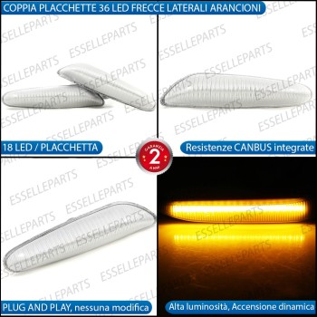 Placchette Dinamiche Laterali a 18 led per frecce specifiche per BMW X1 E84 Placchette Dinamiche Laterali a 18 led per frecce specifiche per BMW X1 E84