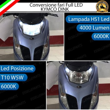Conversione Fari Full LED ULTRA COMPATTA per KYMCO Dink 200 2007-2017 DD