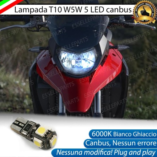 Luce posizione T10 5 LED Canbus per MALAGUTI Dune 50 1986-1990 ES