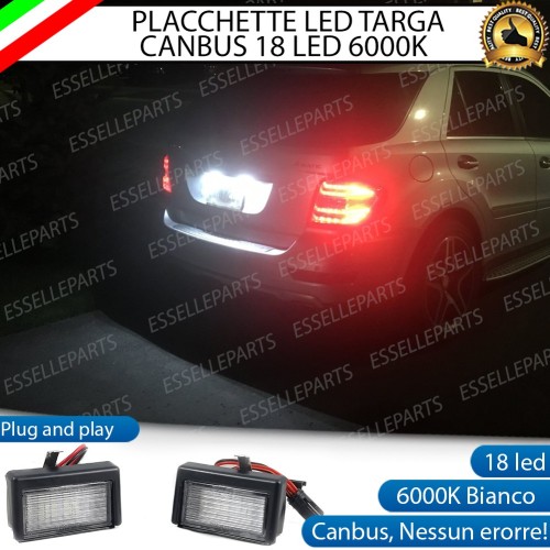 Placchette Luci targa 18 LED Canbus MERCEDES ML W164