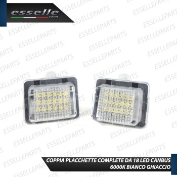 Placchette LED Targa Mercedes Classe C W204 Restyling 6000K
