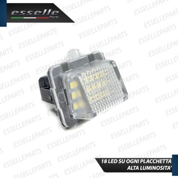 Placchette LED Targa Mercedes Classe C W204 Restyling 6000K