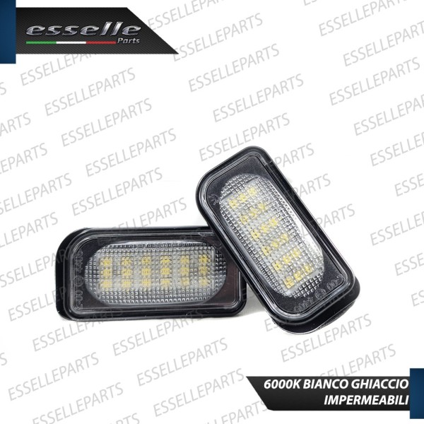 PER MODELLI BERLINA - Placchette Luci targa 18 LED Canbus MERCEDES CLASSE C W203