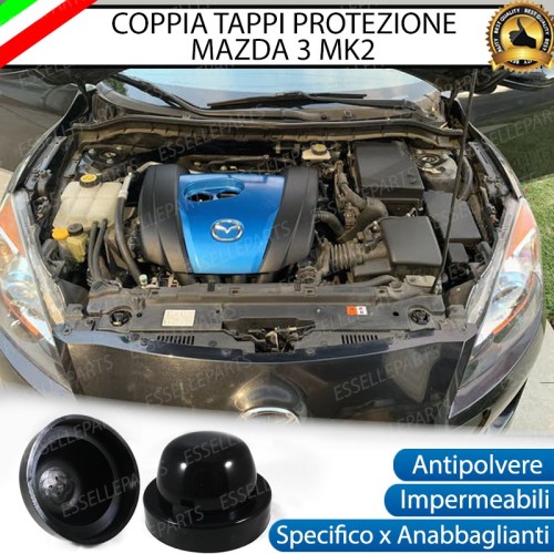 Cuffie Tappi Faro Maggiorati in Gomma per Mazda 3 MK2