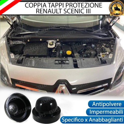 Cuffie Tappi Faro Maggiorati in Gomma per Renault Scenic 3