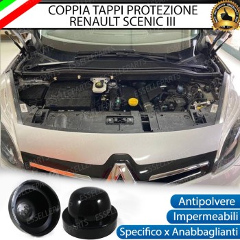 Cuffie Tappi Faro Maggiorati in Gomma per Renault Scenic 3