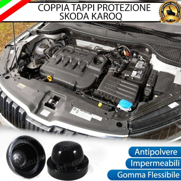 Cuffie Tappi Faro Maggiorati in Gomma per Skoda Karoq