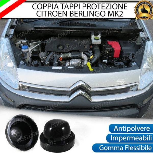 Tappi Coprifaro Anabbaglianti Maggiorati in Gomma per Citroen Berlingo II