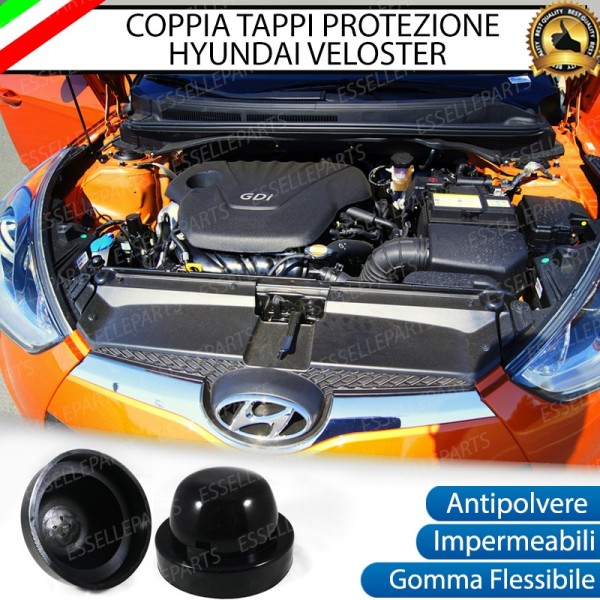 COPPIA TAPPI COPRIFARO PER XENON O LED Hyundai Veloster