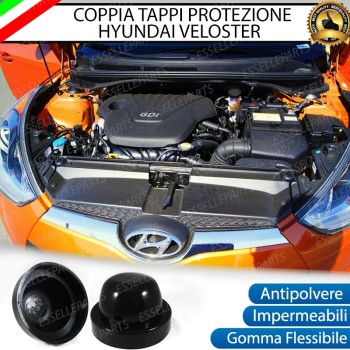 COPPIA TAPPI COPRIFARO PER XENON O LED Hyundai Veloster